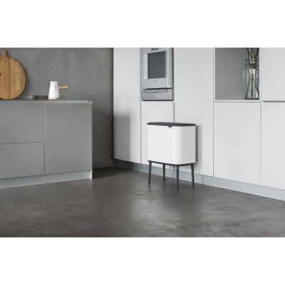 Brabantia Bo Touch Bin pojemnik na odpady 33 l do segregacji biały 313523