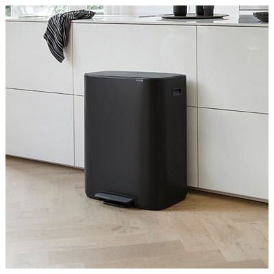 Brabantia Bo pojemnik na odpady 60 l pedałowy czarny mat 211362