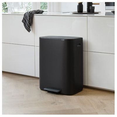 Brabantia Bo pojemnik na odpady 60 l pedałowy czarny mat 211508