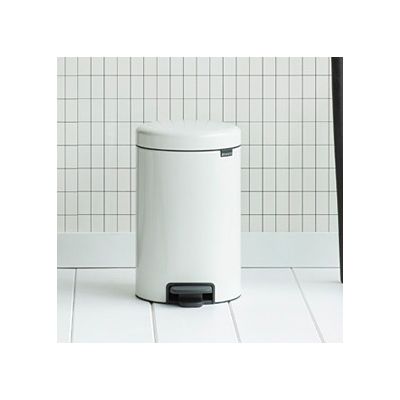 Brabantia NewIcon kosz na śmieci 12 l pedałowy biały 111969