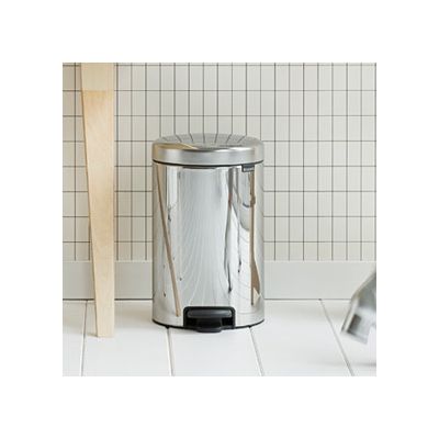 Brabantia NewIcon kosz na śmieci 12 l pedałowy stal polerowana 113581