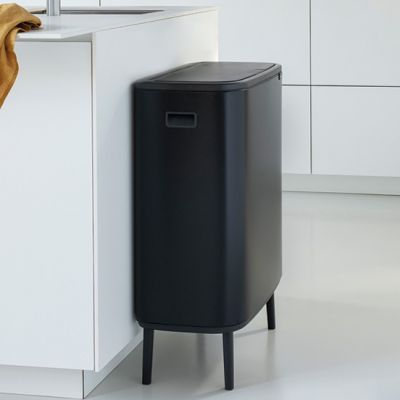 Brabantia Bo Touch Bin Hi pojemnik na odpady 60 l do segregacji czarny mat 130625