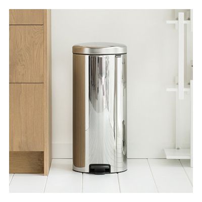 Brabantia NewIcon kosz na śmieci 30 l pedałowy stal polerowana 114366