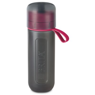 Brita Active butelka filtrująca 0,6 l z wkładem MicroDisc czarna/różowa 1020337