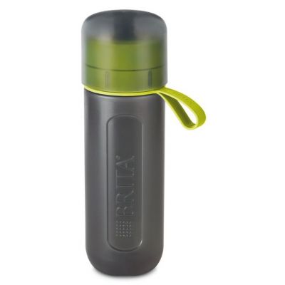 Brita Active butelka filtrująca 0,6 l z wkładem MicroDisc czarna/limonkowa 1020338