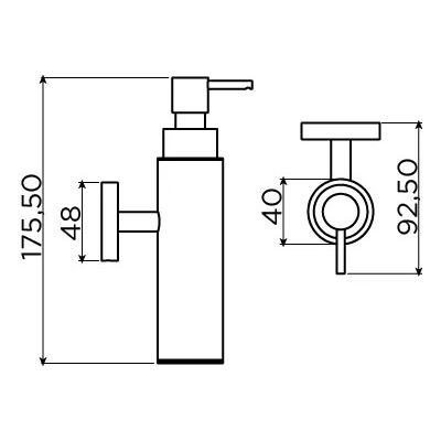 Clou Sjokker dozownik do mydła 100 ml biały mat SJ/09.26045.20