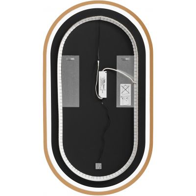 Comad Apollo 2 lustro 50x90 cm owalne z oświetleniem złoty LUSTRO APOLLO 2 900X500