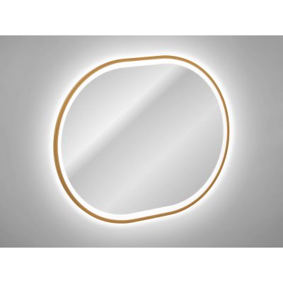 Comad Apollo 2 lustro 70x90 cm owalne z oświetleniem złoty LUSTRO APOLLO 2 900X700