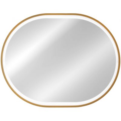 Comad Apollo 2 lustro 70x90 cm owalne z oświetleniem złoty LUSTRO APOLLO 2 900X700