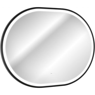 Zestaw Comad Talia Casella umywalka nablatowa Trust z szafką podumywalkową 80 cm, lustrem i szafka boczna wysoka dąb-czarny SET-TC B BLACK 80CM UN TRUST DG HC