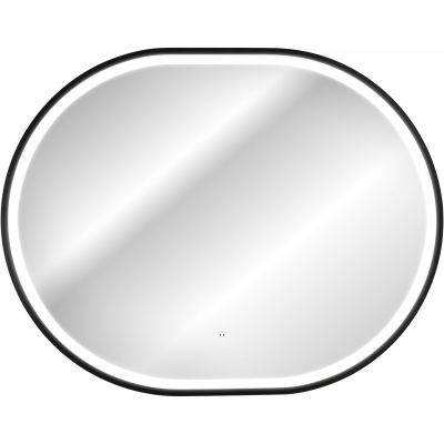 Zestaw Comad Talia Casella umywalka nablatowa Trust z szafką podumywalkową 80 cm, lustrem i szafka boczna wysoka dąb-czarny SET-TC B BLACK 80CM UN TRUST DG HC