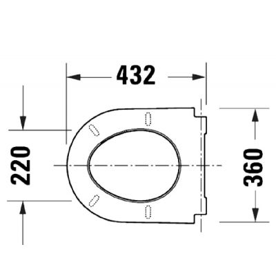 Duravit D-Code deska sedesowa wolnoopadająca biała 0028490021