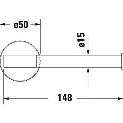 Duravit Starck T uchwyt na papier toaletowy złoty 0099373400