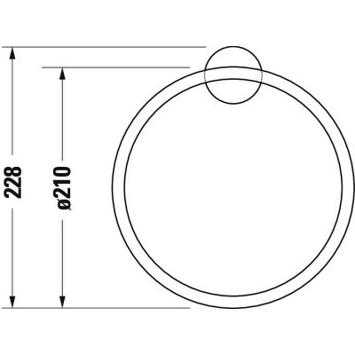 Duravit Starck T wieszak na ręcznik chrom 0099471000