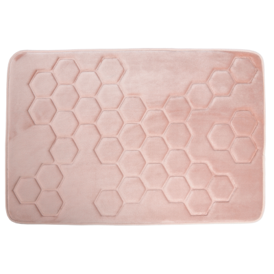 Hyggli Honey dywanik łazienkowy 90x60 cm prostokątny jasnoróżowy 70-090