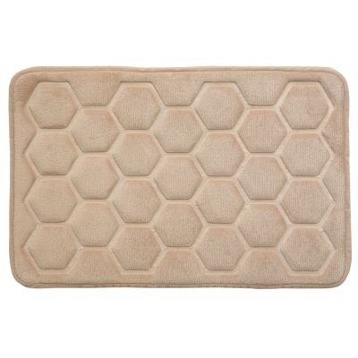 Hyggli Rock dywanik łazienkowy 60x40 cm prostokątny beżowy 70-116