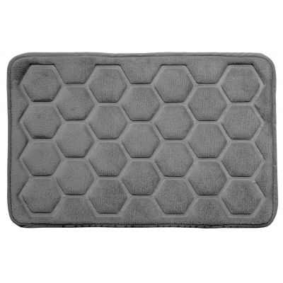 Hyggli Rock dywanik łazienkowy 60x40 cm prostokątny szary 70-117