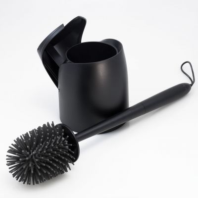 Duschy Brushy szczotka toaletowa stojąca silikonowa czarna 596-20