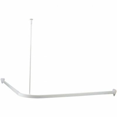 Duschy drążek zasłony prysznicowej 90x90 cm narożny biały 675-10