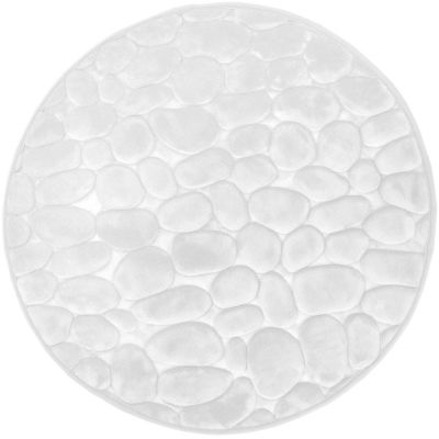 Duschy Bellarina dywanik łazienkowy 60 cm okrągły biały 767-10