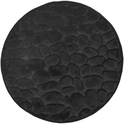 Duschy Bellarina dywanik łazienkowy 60 cm okrągły czarny 767-20