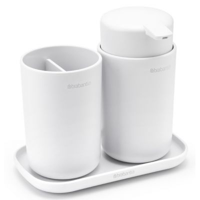 Brabantia ReNew zestaw akcesoriów łazienkowych 3w1 biały 280382