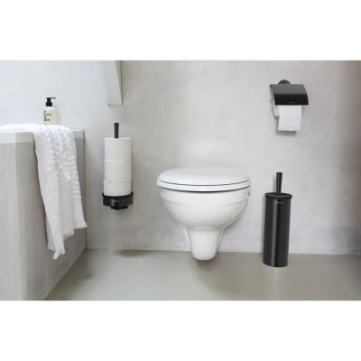 Brabantia Profile uchwyt na papier toaletowy czarny 483400