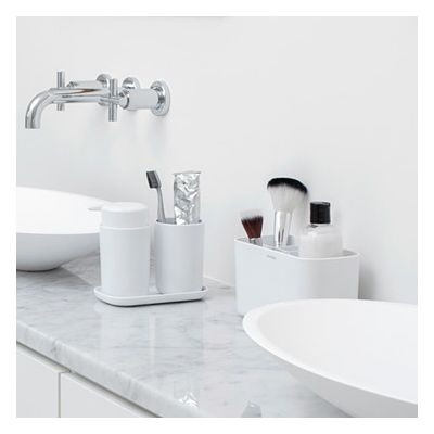 Brabantia ReNew zestaw akcesoriów łazienkowych 3w1 biały 280382