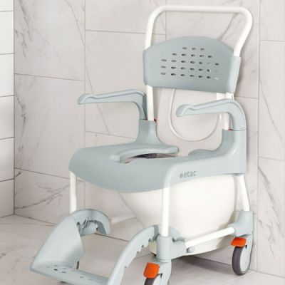 Etac Clean wózek inwalidzki z funkcją toalety zielona laguna 80229210