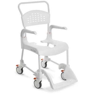 Etac Clean wózek inwalidzki z funkcją toalety biały 80229269