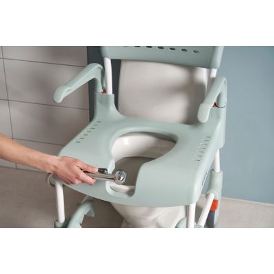 Etac Clean wózek inwalidzki z funkcją toalety zielona laguna 80229321
