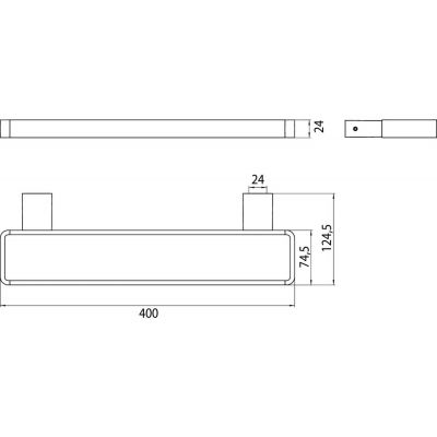 Emco Loft wieszak na ręcznik 40 cm chrom 055000140