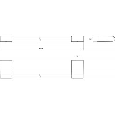 Emco Flow drążek na ręcznik 60 cm chrom 276000160