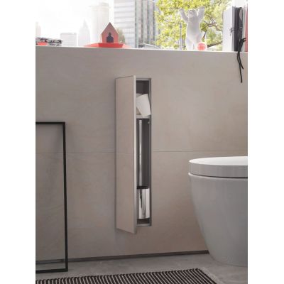 Emco Asis Plus moduł ścienny akcesoriów toaletowych do zabudowy aluminium 975611012