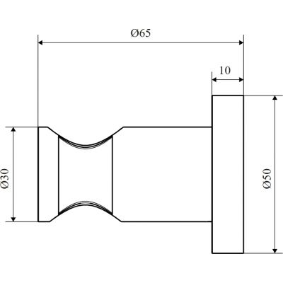 Excellent uchwyt prysznicowy grafit szczotkowany AREX.1031AB 