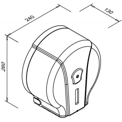 Faneco Pop S pojemnik na papier toaletowy biały/szary J18PGWG
