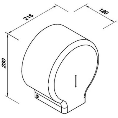 Faneco pojemnik na papier toaletowy czarny J18POB