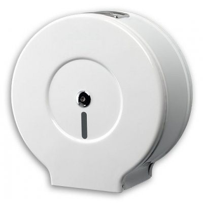 Faneco Med pojemnik na papier toaletowy Jumbo stal malowana na biało LCP0203