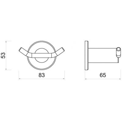 Ferro Smile wieszak na ręcznik chrom ASM06