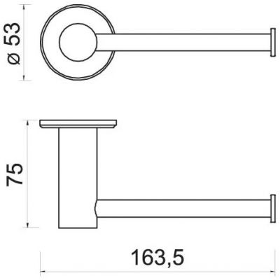 Ferro Smile uchwyt na papier toaletowy chrom ASM33