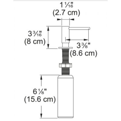 Franke Atlas dozownik do płynów 350 ml czarny 112.0717.102