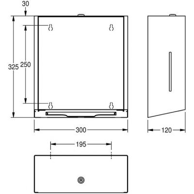 KWC Exos podajnik do ręczników papierowych 3600008766