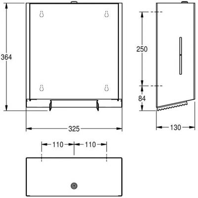 KWC Exos podajnik papieru toaletowego 2030028245