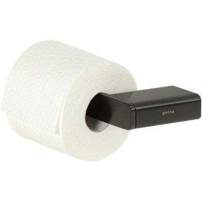 Geesa Shift uchwyt na papier toaletowy lewy czarny metal szczotkowany 919909-09-L