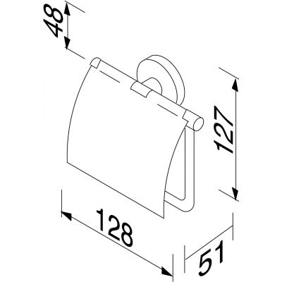 Geesa Nemox uchwyt na papier toaletowy stal 916508-05