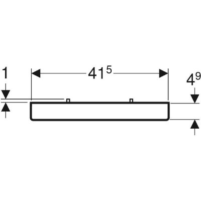 Geberit uchwyt na ręczniki chrom 502.328.00.1