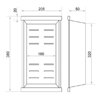 Globalo ociekacz 38 cm czarny OCIEKACZ_OS_SILV