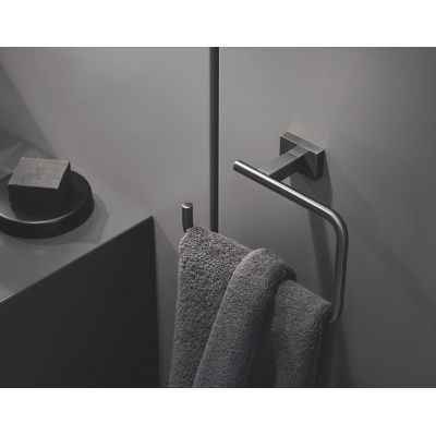 Grohe Essentials Cube uchwyt na papier toaletowy brushed hard graphite 40507AL1