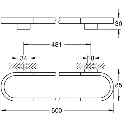 Grohe Selection wieszak na ręcznik chrom 41056000