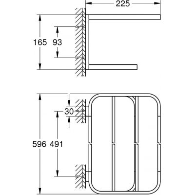 Grohe Selection półka na ręcznik chrom 41066000